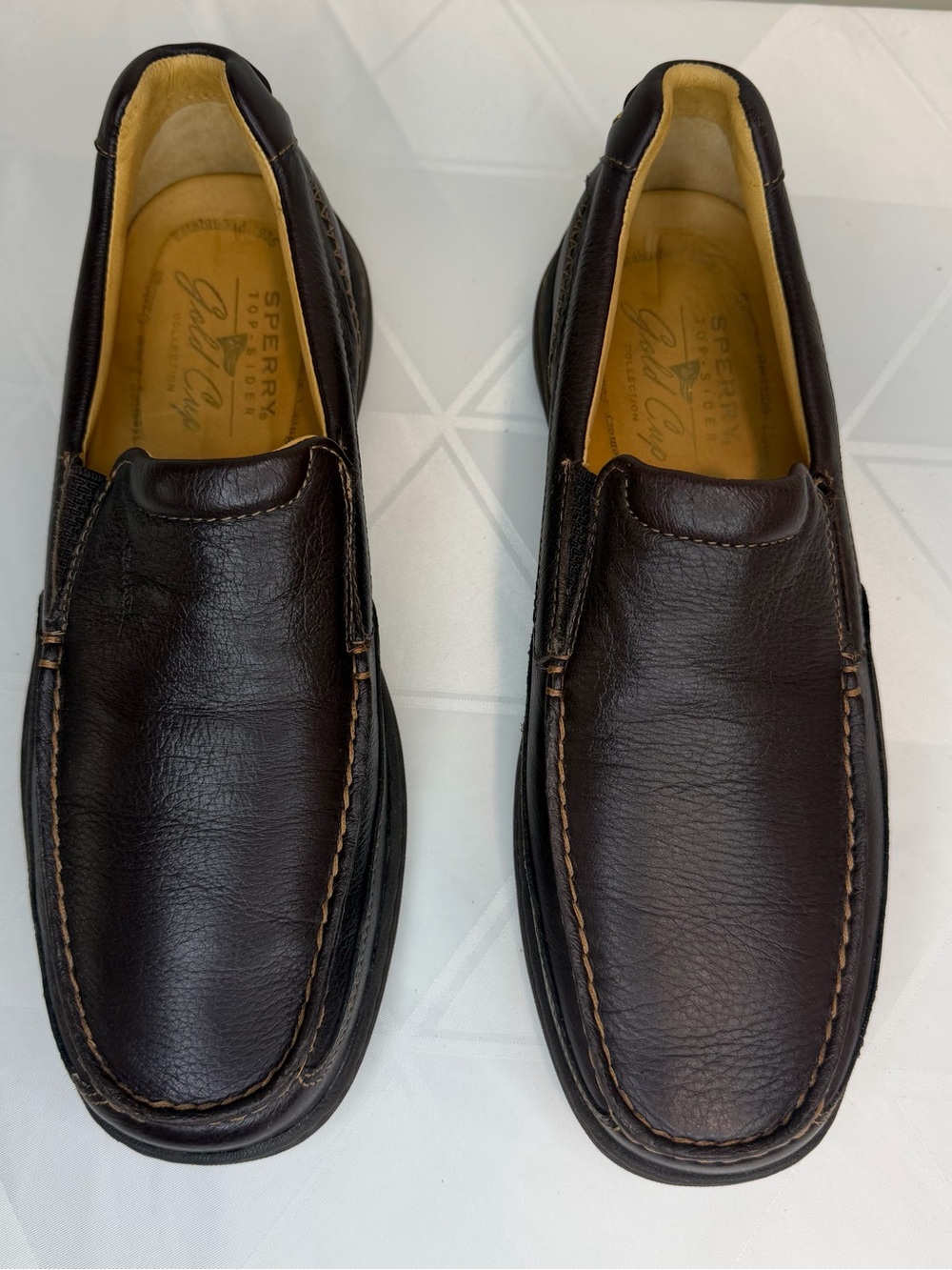 Sperry Gold Cup ASV Venetian Loafers Brown Leather Moc Toe Casual Preppy Sz  8 M